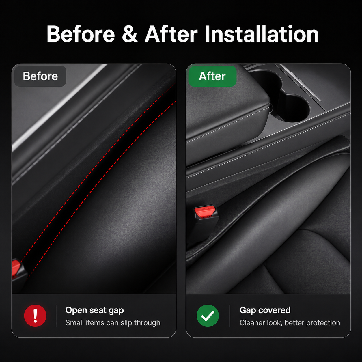 Seat Gap Organizer for Tesla Model 3 & Model Y