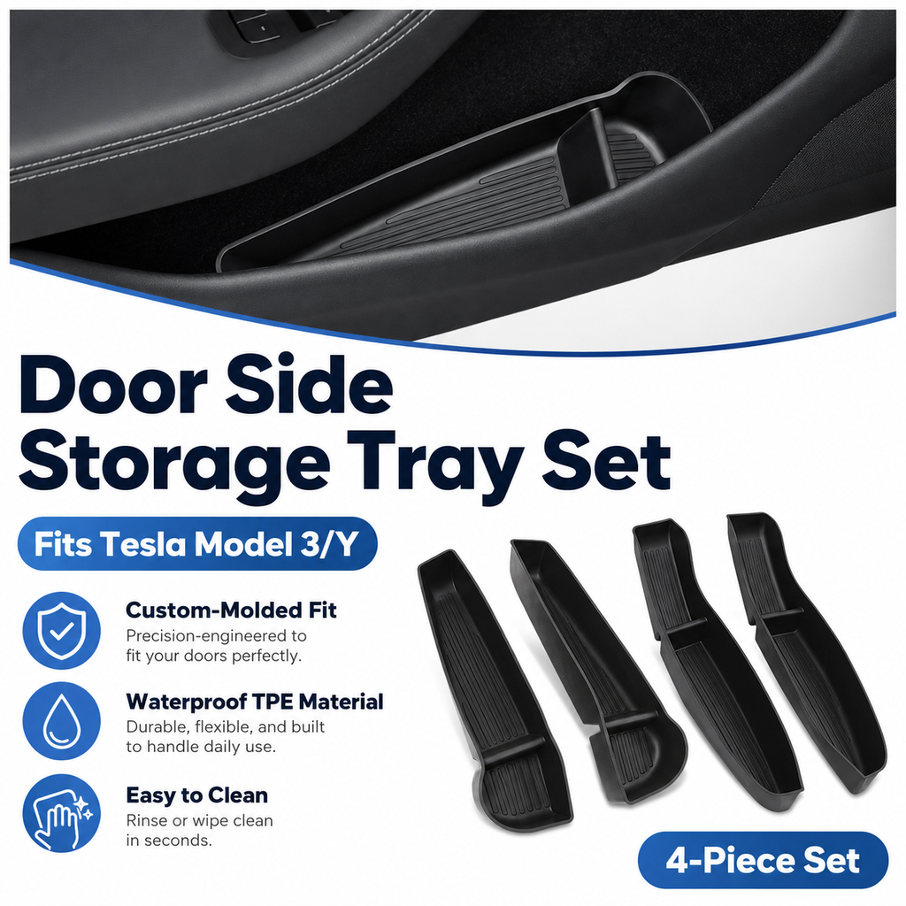 Door Pocket Organizers for Tesla Model 3/Y