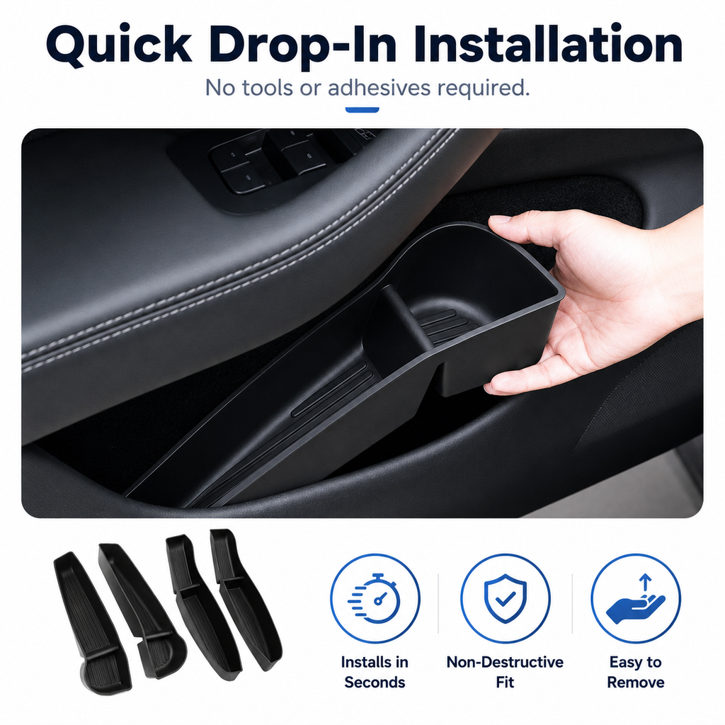 Door Pocket Organizers for Tesla Model 3/Y