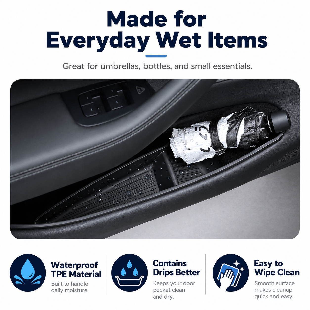 Door Pocket Organizers for Tesla Model 3/Y